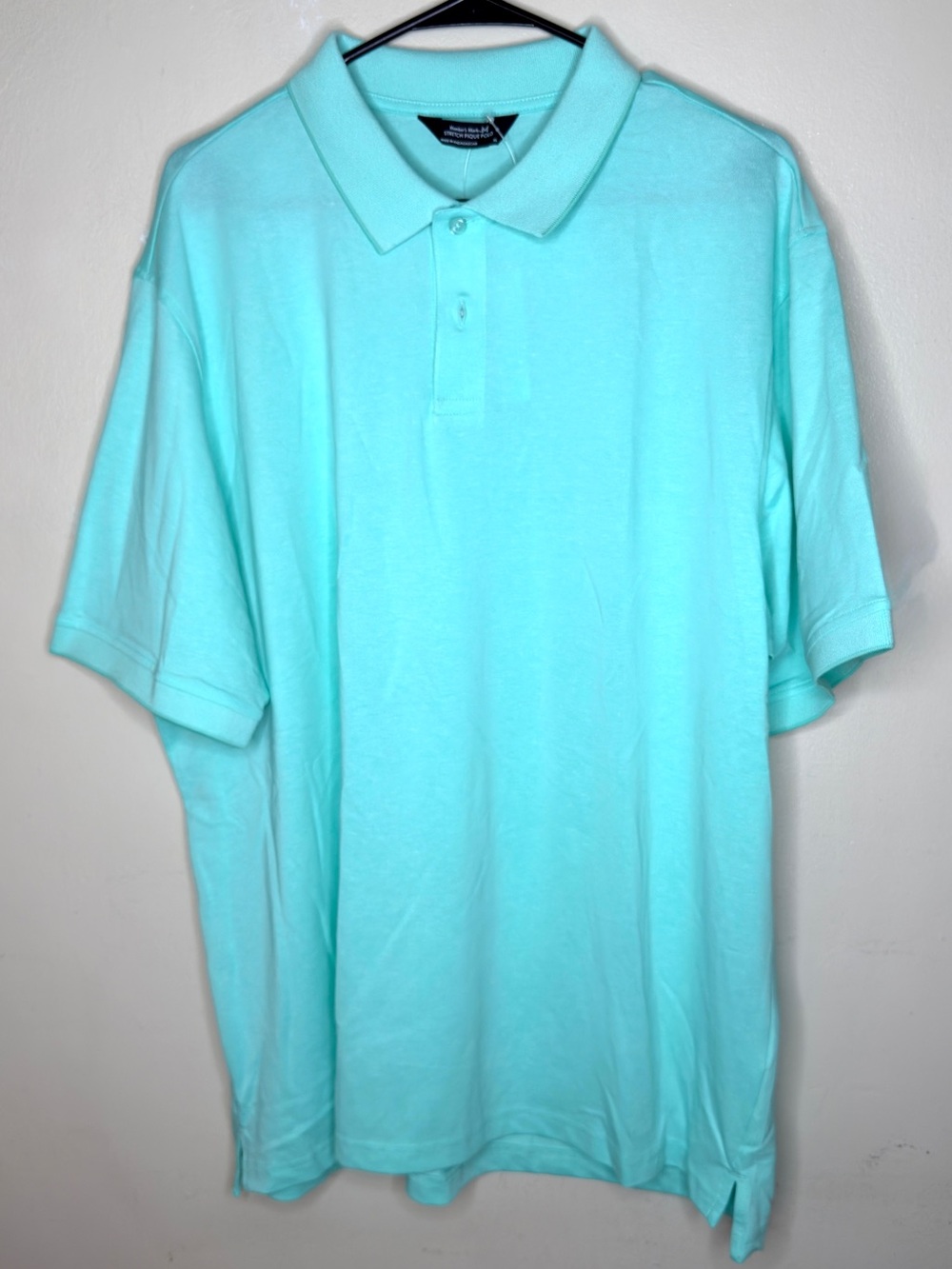 Member’s Mark Men's Stretch Polo Shirt - Light Aqua XL